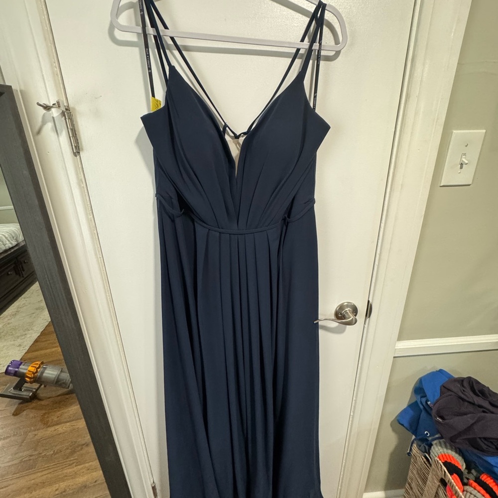Elegant Navy Blue Women's Dress
